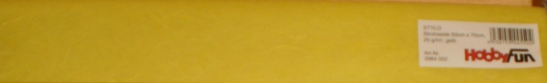 Strohseide  - 50 x 70 cm - gelb
